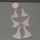 Chunful 6 Pcs Wooden One Silly Goose Table Decorations 4.7 Inch Bow Silly Goose 1st Birthday Centerpieces for 1st Birthday Party Decorations Baby Shower Photo Props(Pink)