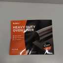 Toaster Oven Liner  Compatible with Breville, Cuisinart, Black & Decker, Dash, and More  Nonstick Heat Resistant Reusable Air Fryer Liners, PFOA & BPA Free, 9x11", 2 Pack, Black