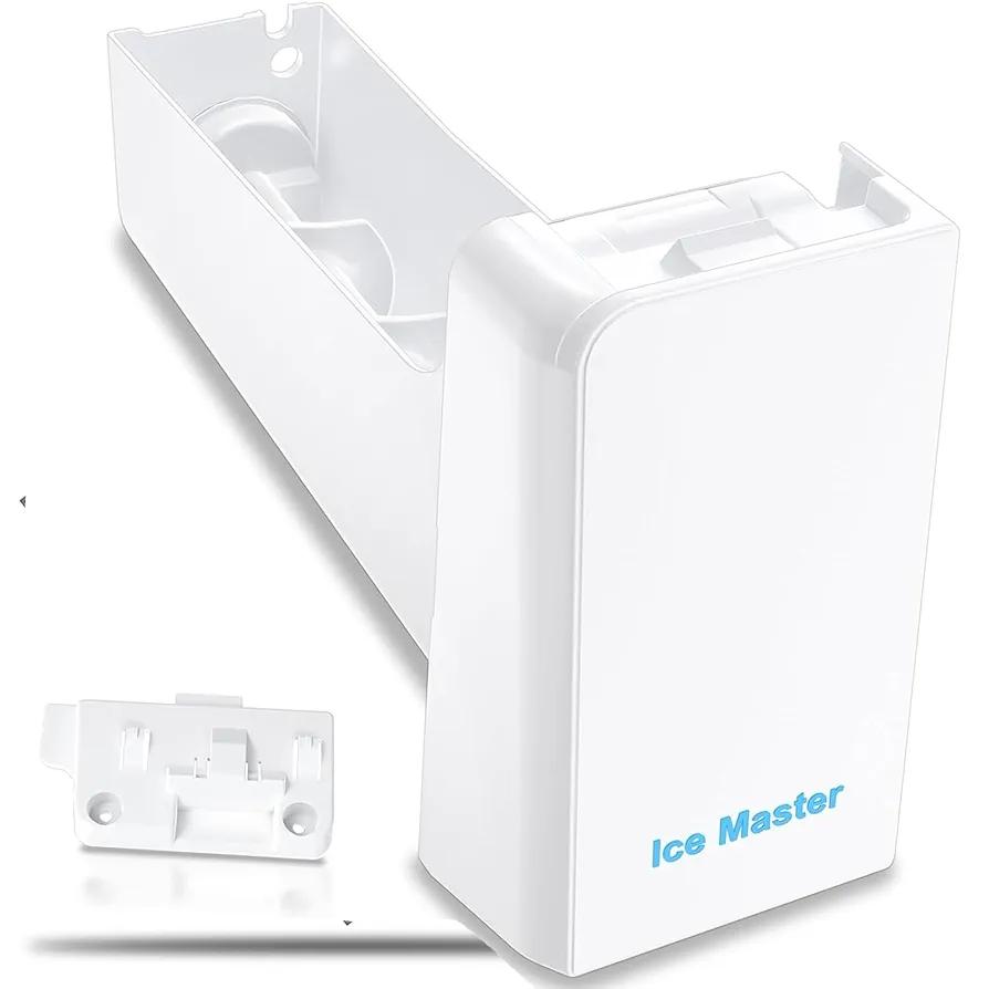 Upgraded RF28HMEDBSR RF25HMEDBSR RF265BEAESR RF263BEAESR RF28JBEDBSG RF26J7500SR Ice Maker DA97-14474C DA97-14474A Refrigerator Ice Bucket Compatible with Samsung Ice Maker Replacement Ice Tray Parts