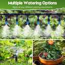 240FT Drip Irrigation System Kit Quick-Connect, Automatic Garden Watering System for Raised Garden Beds, Greenhouse, Yard, Lawn, Plant with 1/2 inch Hose 1/4 inch Distribution Tubing and Accessories