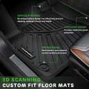 Floor Mats & Trunk Mat & Backrest Mats for 2003-2009 Toyota 4Runner 5 Seats | All Weather TPE Floor Liners Fit for 2009 4-Runner Odorless Anti-Slip Rubber Car Mats Black Full Set Accessories