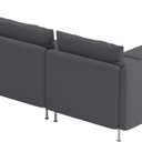 Durable Polyester Fabric Sofa Cover Compatible with IKEA SODERHAMN Couch Slipcover. Sofa Not Included! (Dark Gray, Sofa Section)