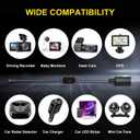 USB C to 12V Adapter, USB C to 12V Cigarette Lighter Adapter PD3.0 Type C Male to 12V Cigarette Lighter Socket Female Cable for Dash Cam Power Bank GPS Car Led Light Strips 2 Pack