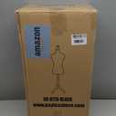 FDW Manikin 60-67 Height Adjustable Female Dress Model Display Torso Body Tripod Stand Clothing Forms (Black)