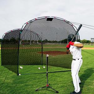 Baseball Batting Cage for Backyard: 10X8FT Portable Hitting Net for Youth, L-Shaped Practice Net with Carry Bag for Teens