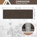 COSY HOMEER Stair Treads Non-Slip Carpet Stair Treads for Wooden Steps, Indoor Stair-Runner Rugs for Kids Elders & Pets 28"x9" (15Pc, Brown)