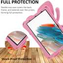 Simicoo T-Mobile REVVL Tab 2 5G Tablet 10.1 inch 2025 Cute Butterfly Case with Stand for Kids Girl Light Weight EVA Rugged Shockproof Full Cover Kids Friendly Kid Pro Tablet Cover for REVVL Tab2 Pink