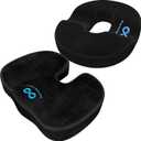 Everlasting Comfort Donut Pillow & Seat Cushion Bundle - Ultimate Support for Hemorrhoids, Tailbone Pain, and Sitting Comfort