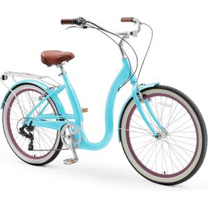 sixthreezero sixthreezero Easy Boarding Women's 7-Speed Bicycle, Teal