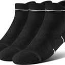 BRISIRA Coolmax Bamboo Viscose Women Compression Running Ankle Socks No Show Athletic Wicking Thick Cushioned Arch Support