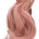 Soft Doll Hair, Trimmable Beautiful Thick Doll Long Wig for Childrens Day Carrot Color