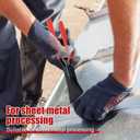 Hand Seamers Metal Sheet Metal Bender Tool, 2.4 Inch Steel Metal Bending and Flattering Pliers,Straight/45/90 Sheet Metal Tools Set(TD110)