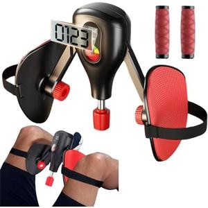 Husyop Thigh Trainer 0-77 lbs Adjustable Resistance, Pelvic Floor Exercise Devices with Fixed Leg Straps and Replaceable Handle, Kegel Exerciser Pelvic Floor Muscle Inner Thigh Exerciser for Women Men