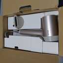 Shark HD120BRN Blow Dryer HyperAIR Fast-Drying with IQ 2-in-1 Concentrator, Styling Brush, and Curl-Defining Deep Diffuser Attachments, Ionic, No Heat Damage, for All Hair Types, Stone