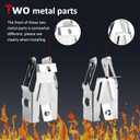 4 Pack WB17T10006 Range Surface Burner Terminal Block Kit by puxyblue Fit for G-E Ken-More Hot-Point Ranges/Stoves/Ovens - Replaces AP3203326 WB17K10003