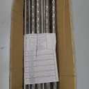 Canopy Bed Frame Stainless Steel Queen Size Bed Canopy Frame & Bed Poles, Fit for Four-Corner Bed and Mosquito Curtains, Queen (Silver)