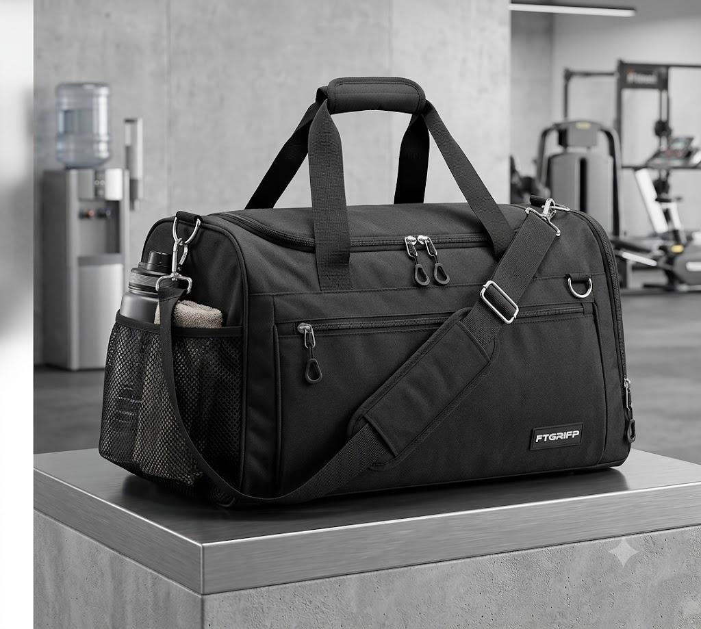 Duffle Bag Black For Travel , Gym 