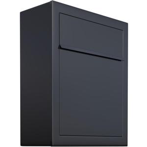 Base by Bravios - Contemporary Designer Mailbox in Powder-Coated Black
