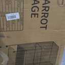 GarveeHome 41 Inch Large Bird Cage, Bird Cage with Rolling Storage Stands, Feed Bowls, Parrot Cage for Parakeets, Conures, Cockatiel, Cockatoo