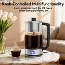 PULZO 10-Cup Electric Percolator Coffee Pot,Glass Percolator Coffee Maker