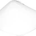 Lithonia Lighting 20 Inch Flush Mount LED Ceiling Light, Square Flush Mount Ceiling Light, Dimmable, 120 Volts, 44 Watts, Damp Listed, 4000 Lumens, White (FMLSDL 20 35840 M4)