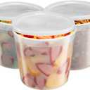 GUSTO [20 Sets] 86 oz. Plastic Food Storage Deli Containers with Lids, Ice Cream Bucket & Soup Pail - (Formerly Comfy Package)