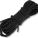 Elastic Bungee Cord, Heavy Duty Bungee Shock Cord, Elastic Polyester Cords for Camping, Tents, Cargo, Awning Kayak Stretch String Rope, Marine Grade, Hammock (1/3"50ft)