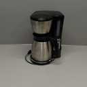 BLACK+DECKER 12 Cup Thermal Programmable Coffee Maker with Brew Strength and VORTEX Technology, Black/Steel