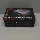Redragon RGPS-850W 80+ Gold 850 Watt Power Supply w/Upgraded ATX 3.1 & PCIe 5.1 Fully Modular, 100% Japanese Capacitors, Smart ECO Low Noise RGB Fan