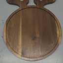 15"x12" Large Acacia Wood Christmas Decorative Veggie Tray Round Serving Platters Wooden Cheese Charcuterie Board Xmas Dinner Plate Dish Festive Fruit Tray Charger Plates for Christmas Holiday Platter