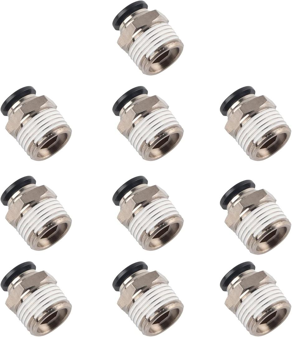 Jonlaki HighPerformance Externally Pneumatic Quick Plug Connector with Superior Sealing and Brass Construction (10-04)