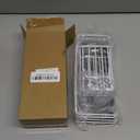 Yofidra Sink Caddy with Stone Drying Tray: Stainless Steel Soap Dispenser Kitchen Sink Organizer Set, Sponge Holder Counter Accessories Decor for Kitchen Organizers and Storage 8.1x3.5x4.5 in White