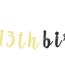 Happy 13th Birthday Party Decorations,13th Birthday Glitter Garland Banner - Cheers to Thirteen Years Old Bday Party Backdrop Decoration Sign