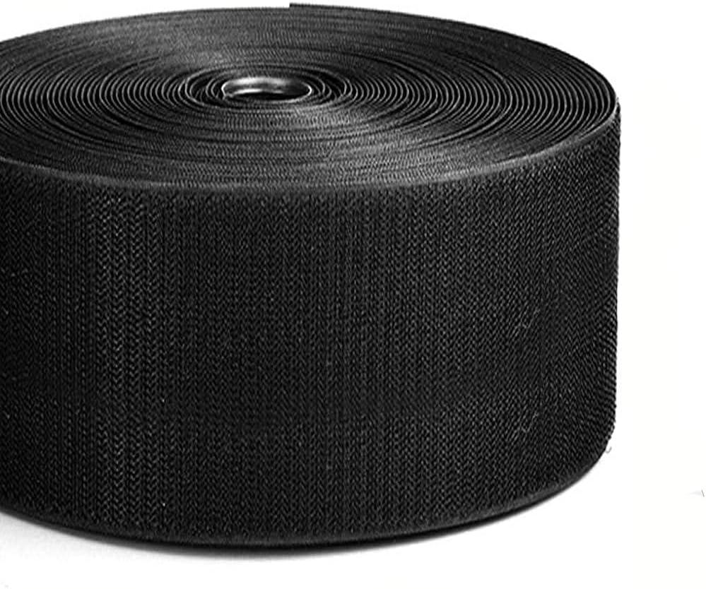 4'' Wide 5 Yards Long Heavy Duty Hook & Loop Cable Tie Cord Wrap Fastener Nylon Power Cord Management Wire Organizer Strap Reusable Cut 