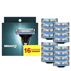 16 Count Razor Blade Refills, Mach 3 Razor Refills for Men