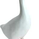 Desk Goose 7 Inches Desktop Goose Statue with Magnetic Beak, Funny Office Decor & Cute Home Desk Decoration Gift for Women (Orange)