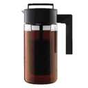 Takeya Patented Deluxe Cold Brew Coffee Maker, 1 qt, Black