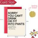 3 x Funny Baby Shower Card for New Mum Dad Friend Him Her, Cute New Baby Arrival Expecting Cards for Women Men, Sarcastic Greeting Card for Mother To Be, Humorous Pregnancy Gifts (076)