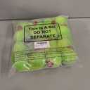 HyDren 16 Pcs Christmas Lime Green Velvet Balls for Tree 2.4 Inch Flocked Green Hanging Ornaments with Red Heart Decorations Xmas Round Pom Pom Balls for Indoor Home Decor Holiday Party Supplies