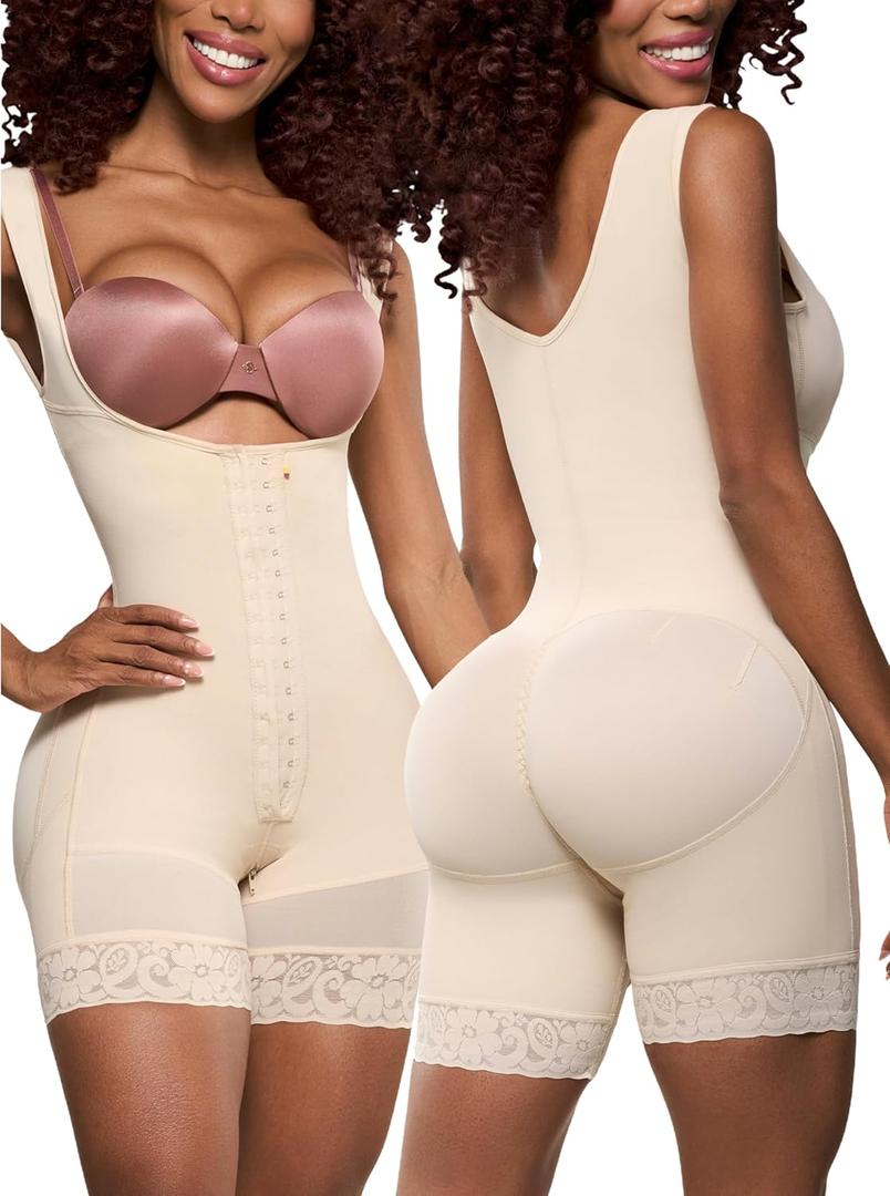 Sonryse Tummy Tuck Compression Garment for Women Fajas Colombianas Reductoras y Moldeadoras Stage 2 Faja (Beige)