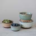 Stoneware Bowls with Reactive Glaze Finish, Set of 4