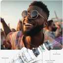 Hearprotek Concert Ear Plugs, 2Pairs Reusable high Fidelity Musician Ear Plugs for Concerts Loud Music-Noise Reduction Ear Protection earplugs for Rave,Festival,Music,Tinnitus Relief (Black)