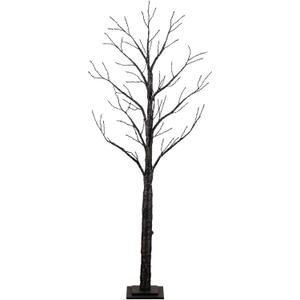 Nearly Natural 6ft Pre-Lit Halloween Twig Tree with 480 Orange & Purple LED Lights
