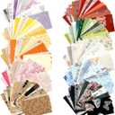 Floral Scrapbook Paper Set, 160 Sheets, 10 Color Themes, Textured Paper and Mesh Fabric for Junk Journal Supplies, Scrapbook Supplies, Bullet Journal, Card Making and Gift Wrapping, 4.72 x 3.14 in