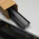 Persilux Cordless Zebra Blinds for Windows Free-Stop Roller Windows Shades (31" W X 72" H, Black) Dual Layer Light Control for Day and Night, Light Filtering Sheer Shades for Home, Easy to Install