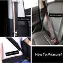 Extra Long Seatbelt Covers for Adults Kids Women & Men, Soft Car Seat Belt Strap Cushion for Sedan, SUV, Trucks, Shoulder Neck Chest Protector Pads, Auto Accessories, 1pc, Beige 15.5in