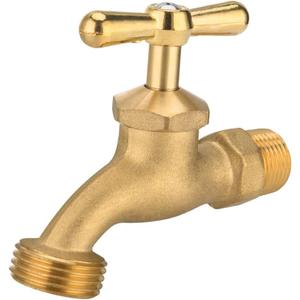 EFIELD Outdoor Garden Hose Faucet/ Valve 1/ 2" Male NPT Inlet ×3/ 4" Male GHT Threaded Garden Hose Outlet/ Connector