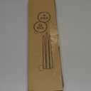 CANDWAX 12 inch Taper Candles Set of 4 - Dripless and Smokeless Unscented - Slow Burning Candle Sticks - Brown Candles