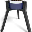 Elevated Dog Bowls for Large and Extra Large Dogs, Adjustable Width Dog Bowl Stand for 7-10.6" Wide Bowls, Food and Water Feeder, 13.7 in Tall Single Holder (Bowl Not Included)