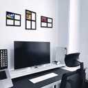 5-Pack 4-Card Magnetic Card Holders - 35PT Black Border One Touch Card Case, Wall-Mountable Design, Fits Baseball, Game, Sports Cards, Secure & Clear Protection for Trading Card Collection